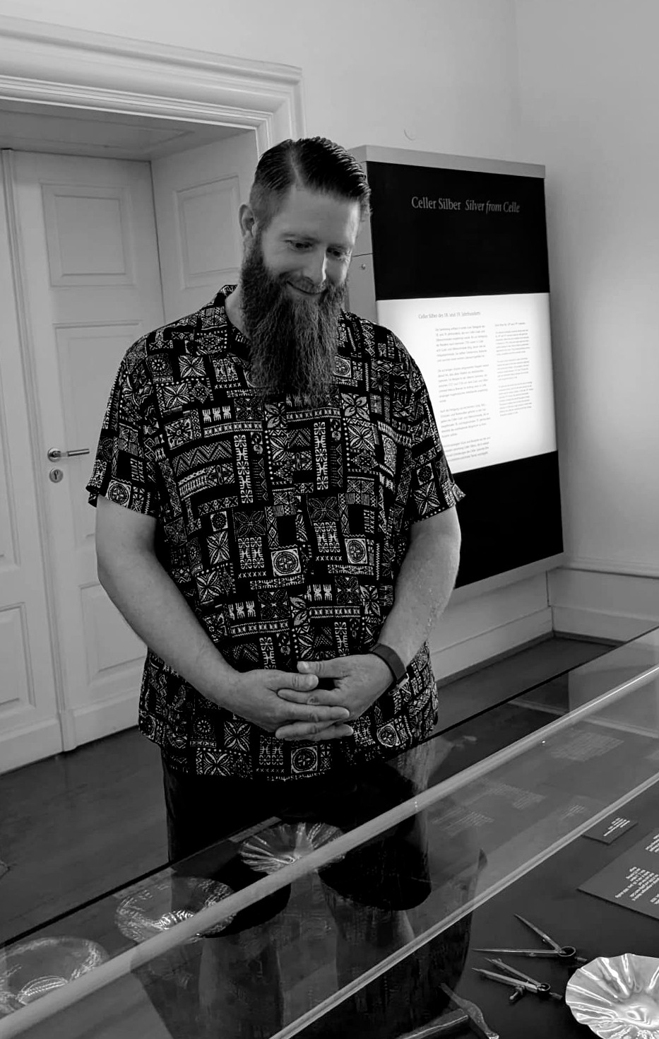 Thomas im Museum