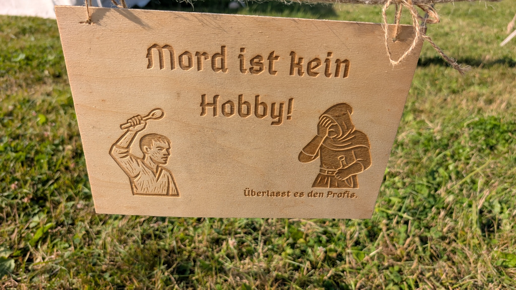 Humorvolles Schild beim MPS